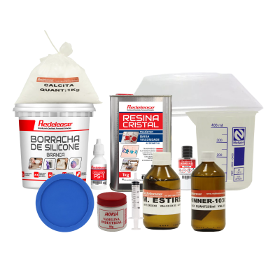 Kit Iniciação em Artesanato + Molde de Silicone de Porta Copos (Brinde)