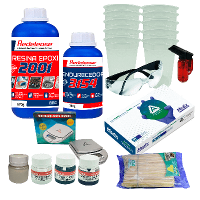 Kit Efeito Mar em Resina Epoxi (Curso Mar de Resina)