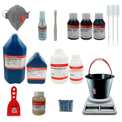 Kit Fabricação de Mesas Resinadas com Corantes Black Universe