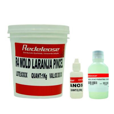 Kit Gel Coat Iso Molde Laranja + Solução de Parafina