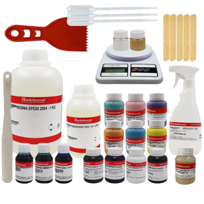 Kit Iniciante Epoxi com Pigmentos e Corantes Variados