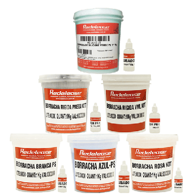 Kit TODAS As Borrachas De Silicone Para Moldes