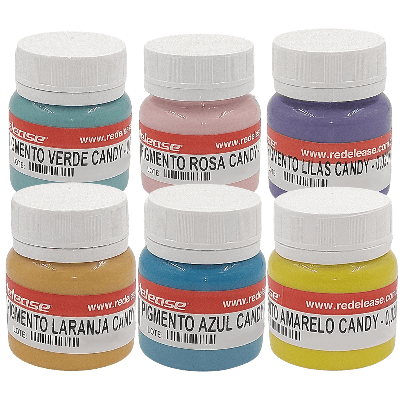 Kit Econômico TODOS os Pigmentos Candy Colors (Tons Pastéis)