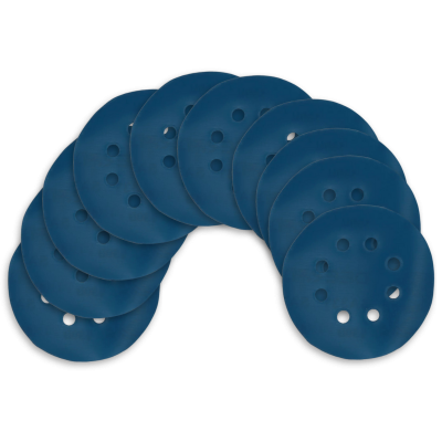 Kit Disco de Lixa com Velcro 125mm 5" Grão 1500 para Lixadeira Roto Orbital (10un)