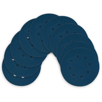 Kit Disco de Lixa com Velcro 125mm 5" Grão 320 para Lixadeira Roto Orbital (10un)