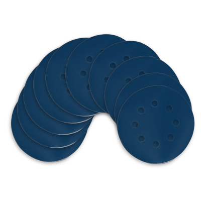 Kit Disco de Lixa com Velcro 125mm 5" Grão 600 para Lixadeira Roto Orbital (10un)