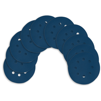 Kit Disco de Lixa com Velcro 125mm 5" Grão 800 para Lixadeira Roto Orbital (10un)