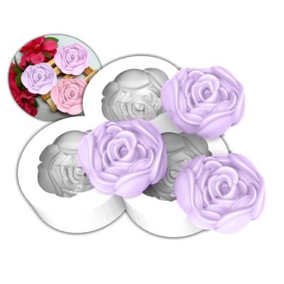 Molde de Silicone Camélia 3 Cavidades