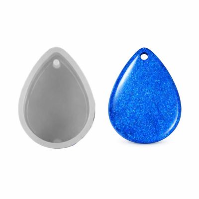 Molde de Silicone Formato Bijuteria Unitário Gota