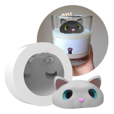 Molde de Silicone Gato Escondido