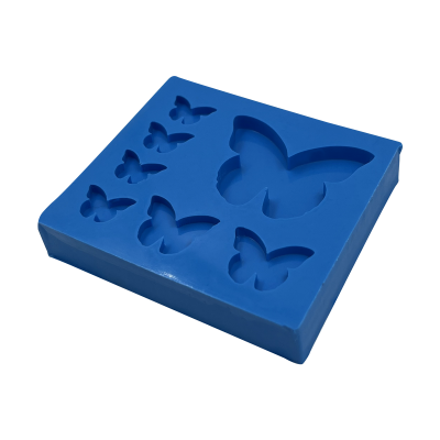 Molde de Silicone Borboletinhas de Tamanhos Variados
