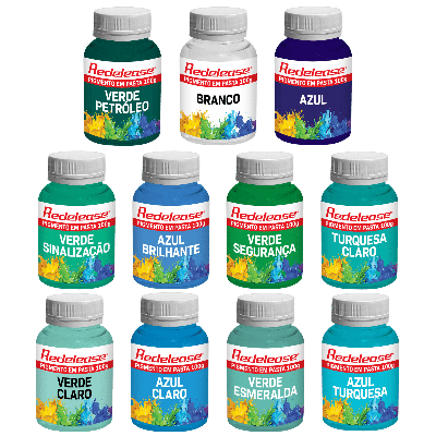 Kit Pigmentos em Pasta para Efeito Mar