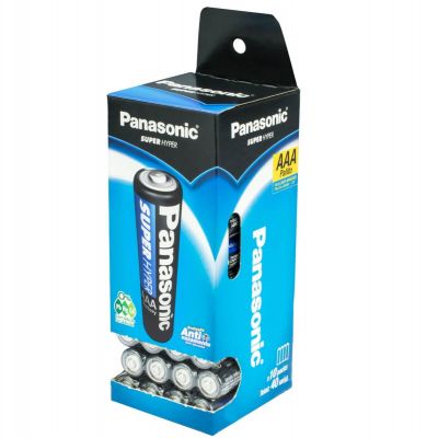 Pilha Palito Panasonic Comum Pequena AAA (40 Un)