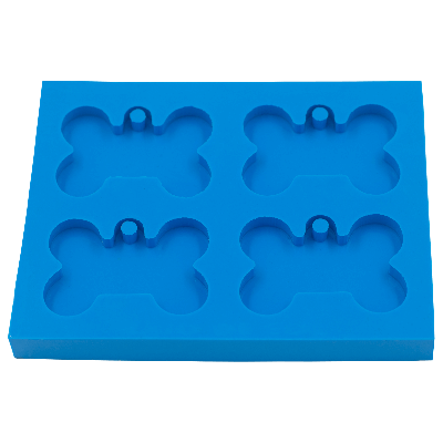 Molde de Silicone Osso coleira Tamanho M