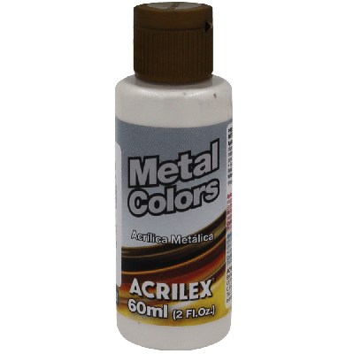 Tinta Acrílica Branco Metálico (60ml)
