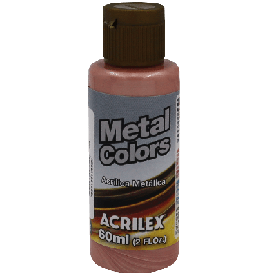 Tinta Acrílica Rosê Gold Metálico (60ml)