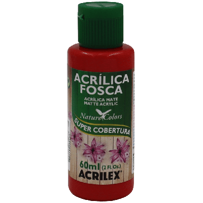 Tinta Acrílica Vermelho Fogo Acrilex (60ml)