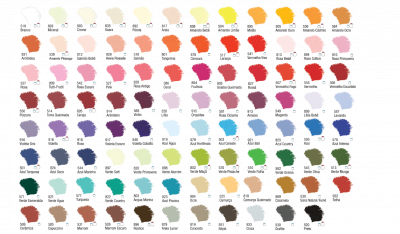 Kit com Todas as Tintas Acrílicas Acrilex Nature Colors (95 cores)