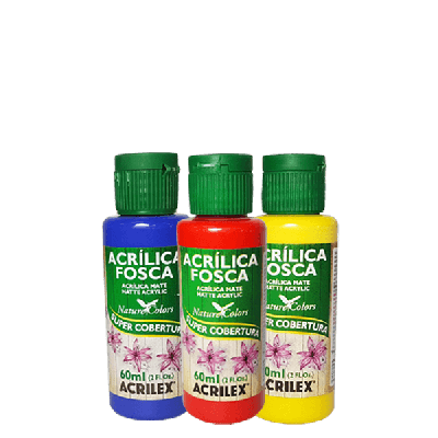 Kit Tintas Acrílicas Cores Primarias