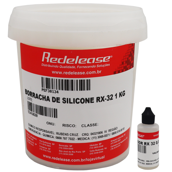 Borracha De Silicone RX 32 para Moldes de Extrema Resistência Com Catalisador (1,030 Kg)