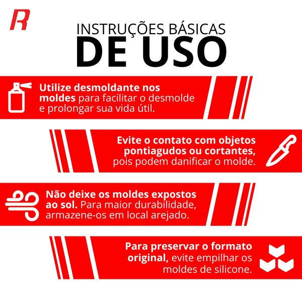 Molde de Silicone Bandeja Geodo Modelo 1