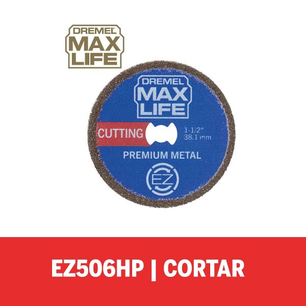 Disco De Corte Dremel Max Life De 38,1mm Com Espessura De 1,1mm (Modelo EZ506HP)