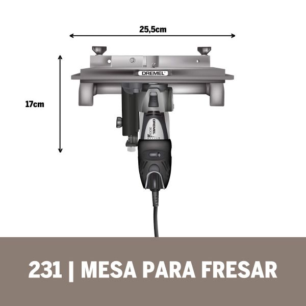 Dremel Acoplamento Micro Retífica-Mesa Para Fresar (Modelo 231)