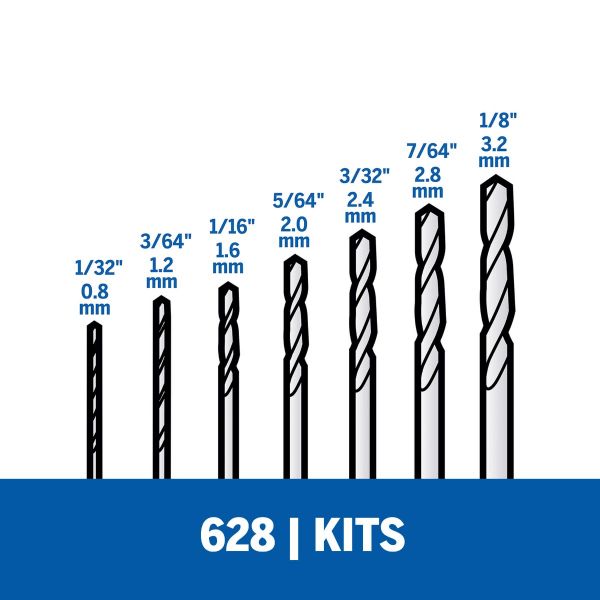 Dremel Kit De Brocas  - 7 Peças (Modelo 628)