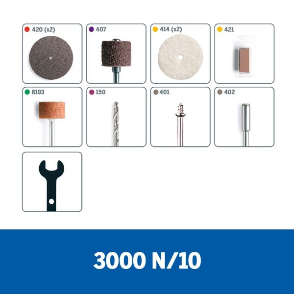 Dremel 3000 Micro Retífica com 10 Acessórios 127V