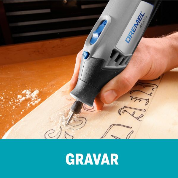 Dremel 4000 Micro Retífica com 3 Acoplamentos, 36 Acessórios e Maleta 127V