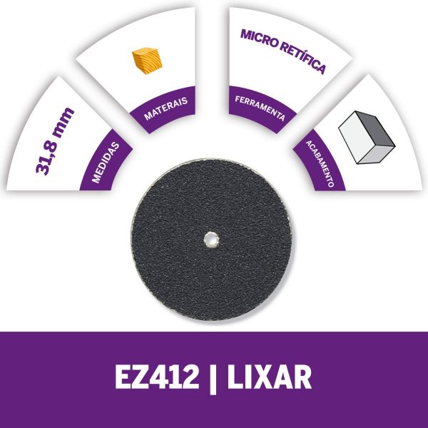 Dremel Disco De Lixa De 31,8mm (Modelo EZ412SA)