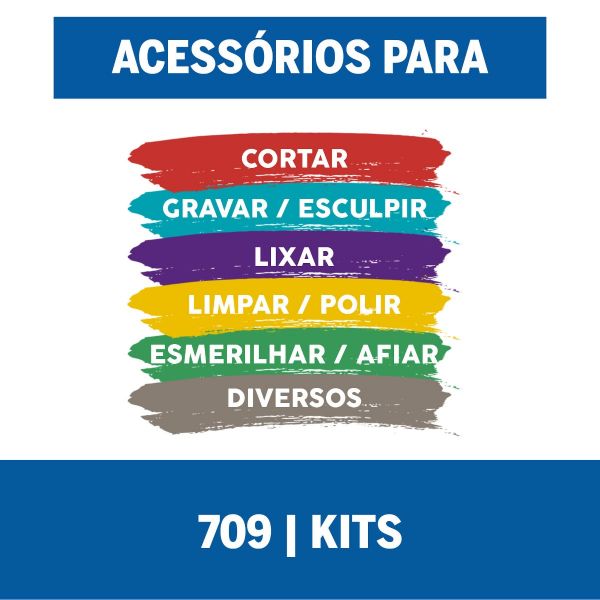 Dremel Kit De Acessórios De Micro Retífica - 110 Peças (Modelo 709)