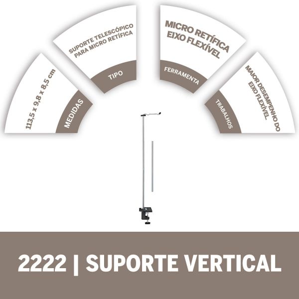 Dremel Suporte Vertical Para Micro Retífica (Modelo 2222)