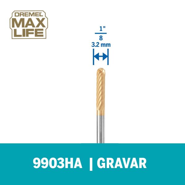 Escareador Dremel Max Life Para Esculpir De Ponta arredondada (Modelo 9903HP)