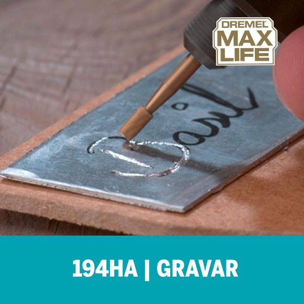 Escareador Dremel Max Life Para Esculpir De Ponta Quadrada De 3,2mm (Modelo 194HP)