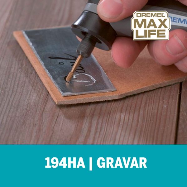 Escareador Dremel Max Life Para Esculpir De Ponta Quadrada De 3,2mm (Modelo 194HP)