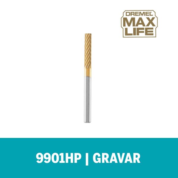 Escareador Dremel Max Life Para Esculpir De Ponta Quadrada De 3,2mm (Modelo 9901HP)