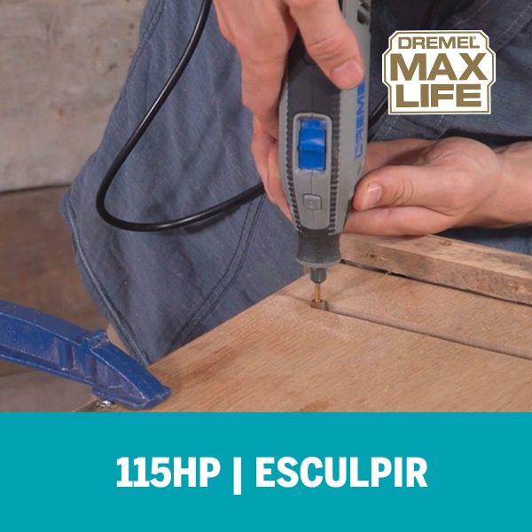 Escareador Dremel Max Life Para Esculpir De Ponta Quadrada De 7,9mm (Modelo 115HP)