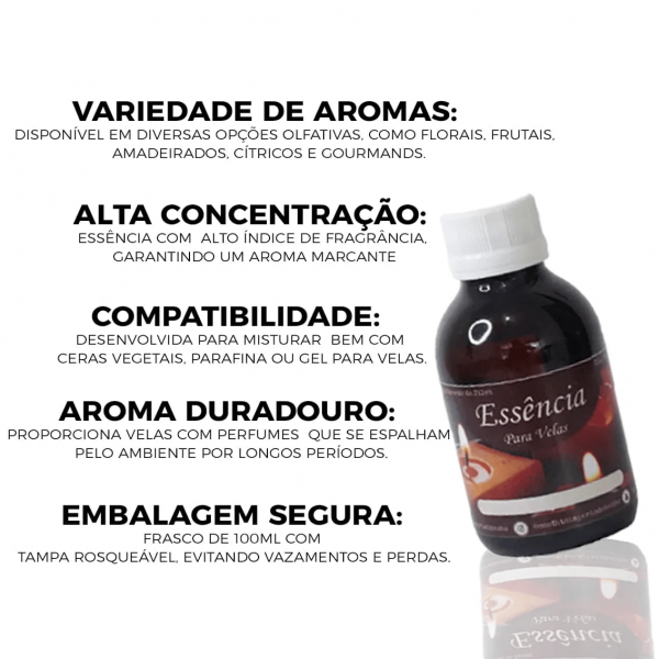 Essência Concentrada Flor de Cerejeira Oleosa Base Dietilfitalato (100 g)