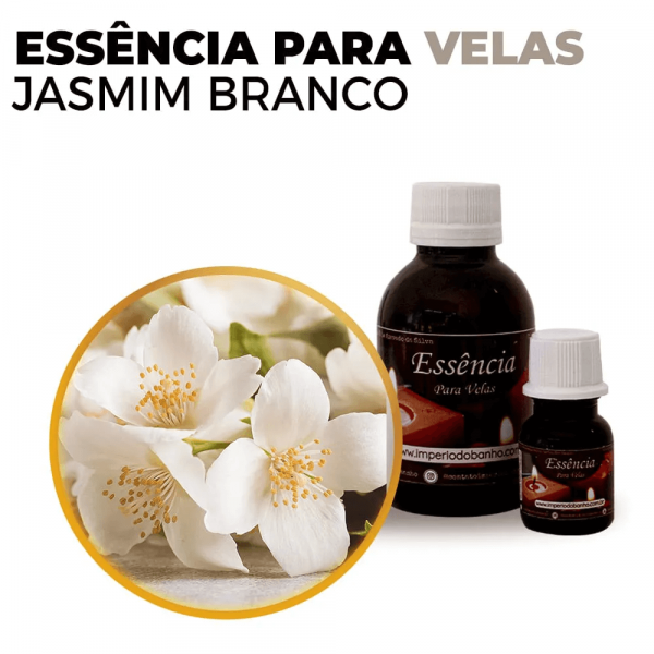 Essência Concentrada Jasmim Branco Oleosa Base Dietilfitalato (100 g)