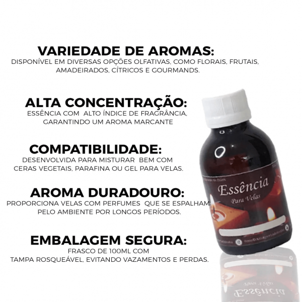 Essência Concentrada Jasmim Branco Oleosa Base Dietilfitalato (100 g)