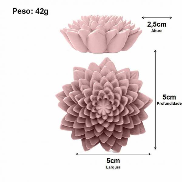 Molde de Silicone Flor de Lotus