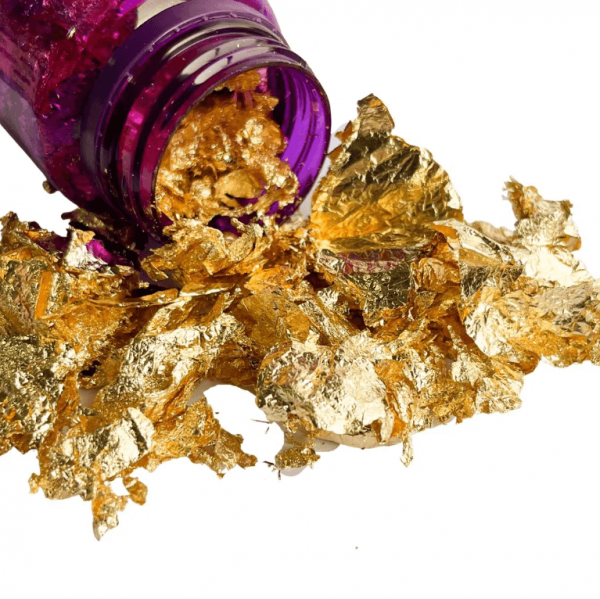 Folhas/Flocos de Ouro para Artesanato (100 ml)