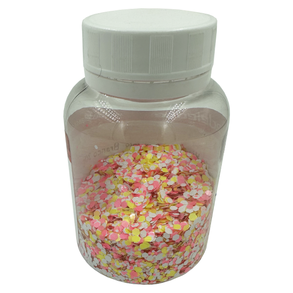 Glitter MIX de Rosa, Amarelo e Branco (30 g)