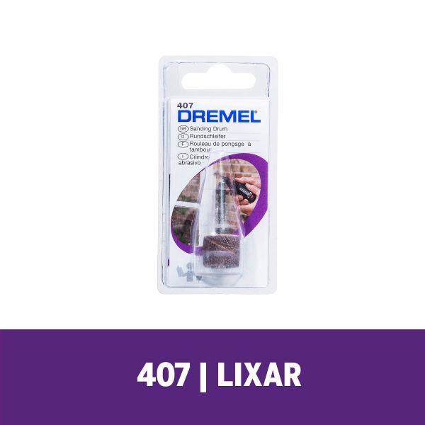 Haste Para Lixar De 12,7mm Dremel Com Tubo De Lixa De Grão Grosso (Modelo 407)