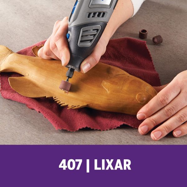 Haste Para Lixar De 12,7mm Dremel Com Tubo De Lixa De Grão Grosso (Modelo 407)