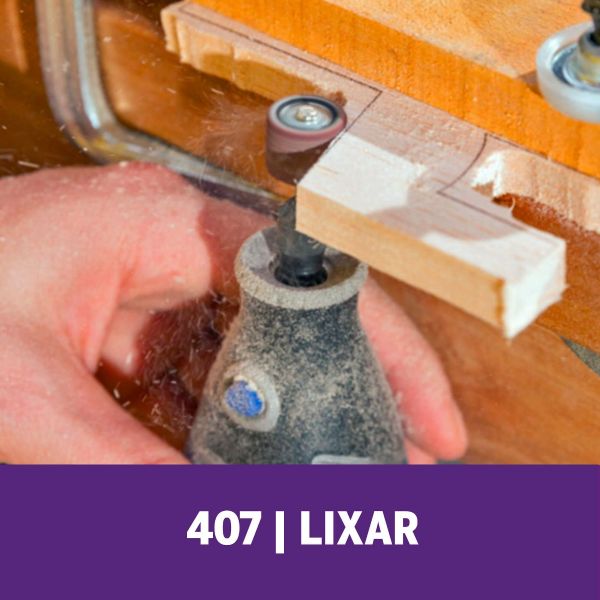 Haste Para Lixar De 12,7mm Dremel Com Tubo De Lixa De Grão Grosso (Modelo 407)