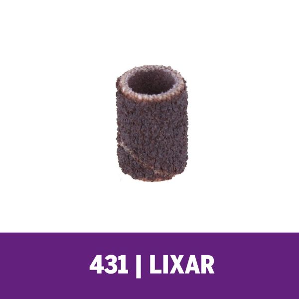 Haste Para Lixar De 6,4mm Com Tubo De Lixa De Grão Grosso 6 Unidades (Modelo 431)