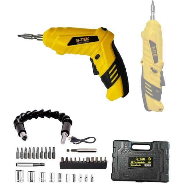 Kit Parafusadeira Elétrica Sem Fio