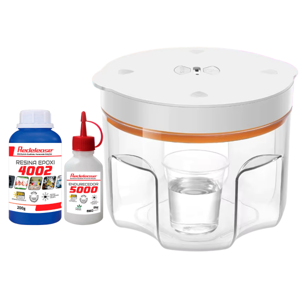 Kit Resina Epóxi 4002 e Câmara de Vácuo